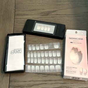 NEW Dashing Diva Glaze LED Semi-Cured Gel Nail strips.